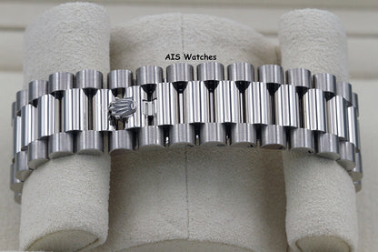 BNIB Rolex 228239 DayDate 40MM DD40 18K White Gold Olive Green Roman Dial B&P