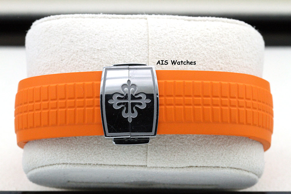 Patek Philippe 5968A Aquanaut Chronograph SS 42.2MM Orange Strap B&P