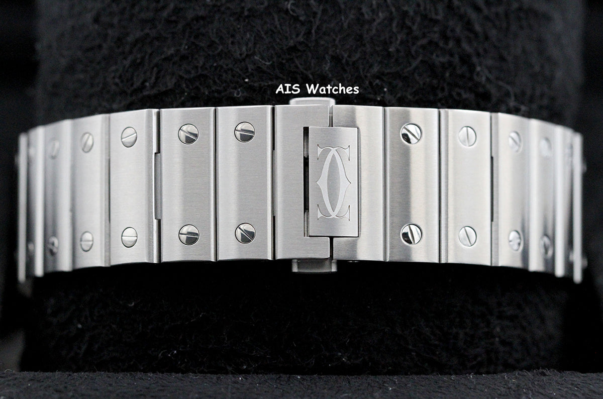 BNIB Cartier Santos De Cartier Large Steel WSSA0062 Green Dial 39.8MM B&P