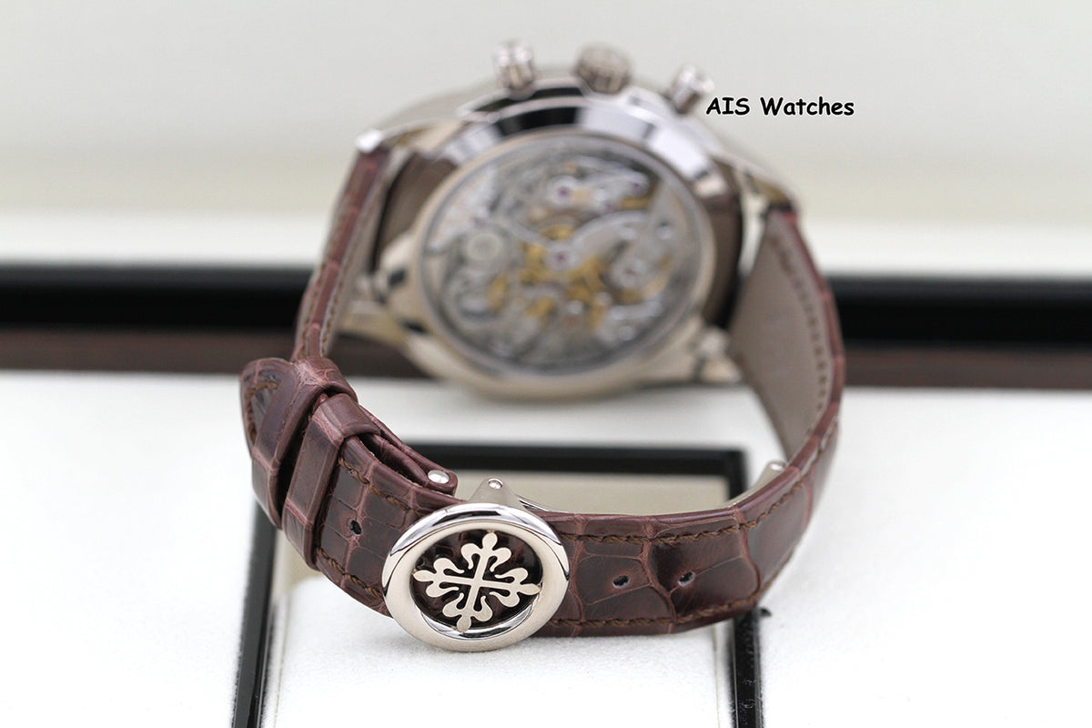 BNIB Patek Philippe Chronograph 5172G White Gold Salmon Dial Box & Papers