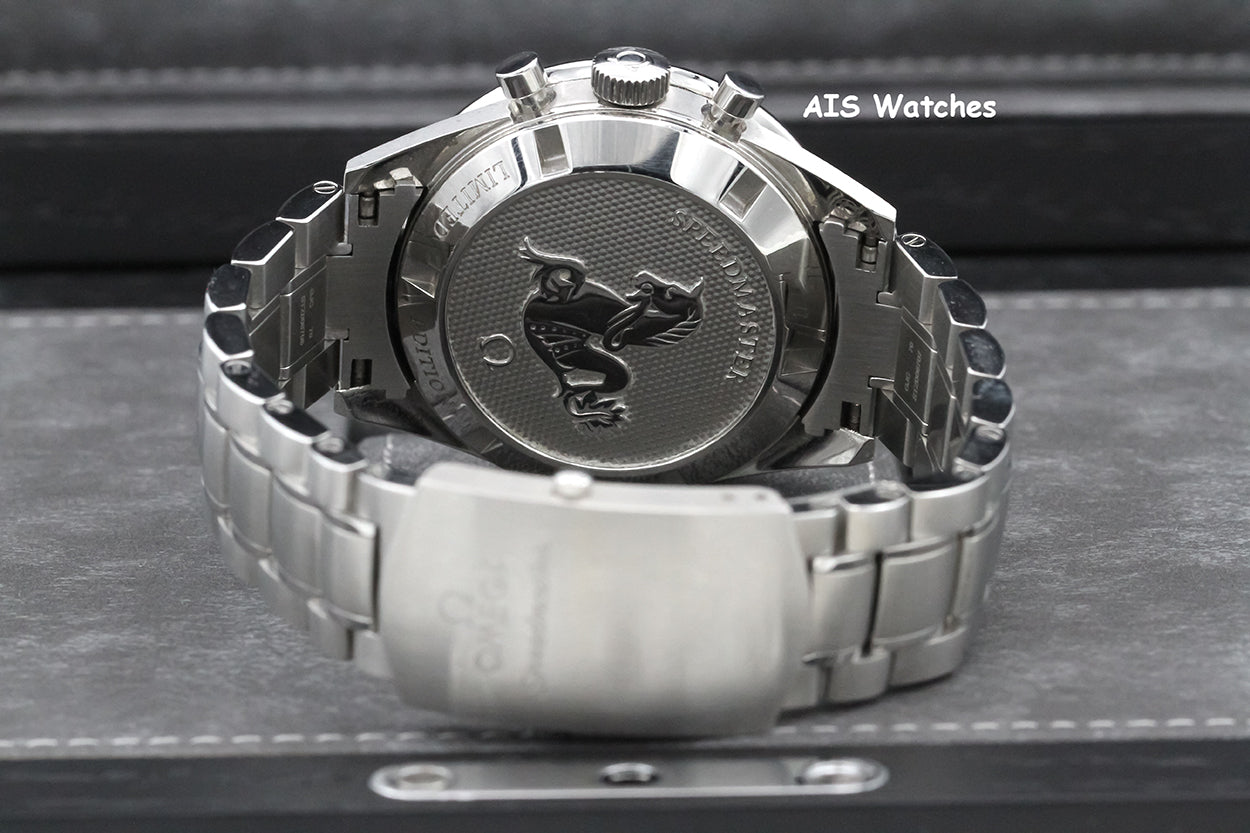 Omega Speedmaster CK2998 Blue SS Bracelet / Leather 311.33.40.30.02.001 Box&Papers
