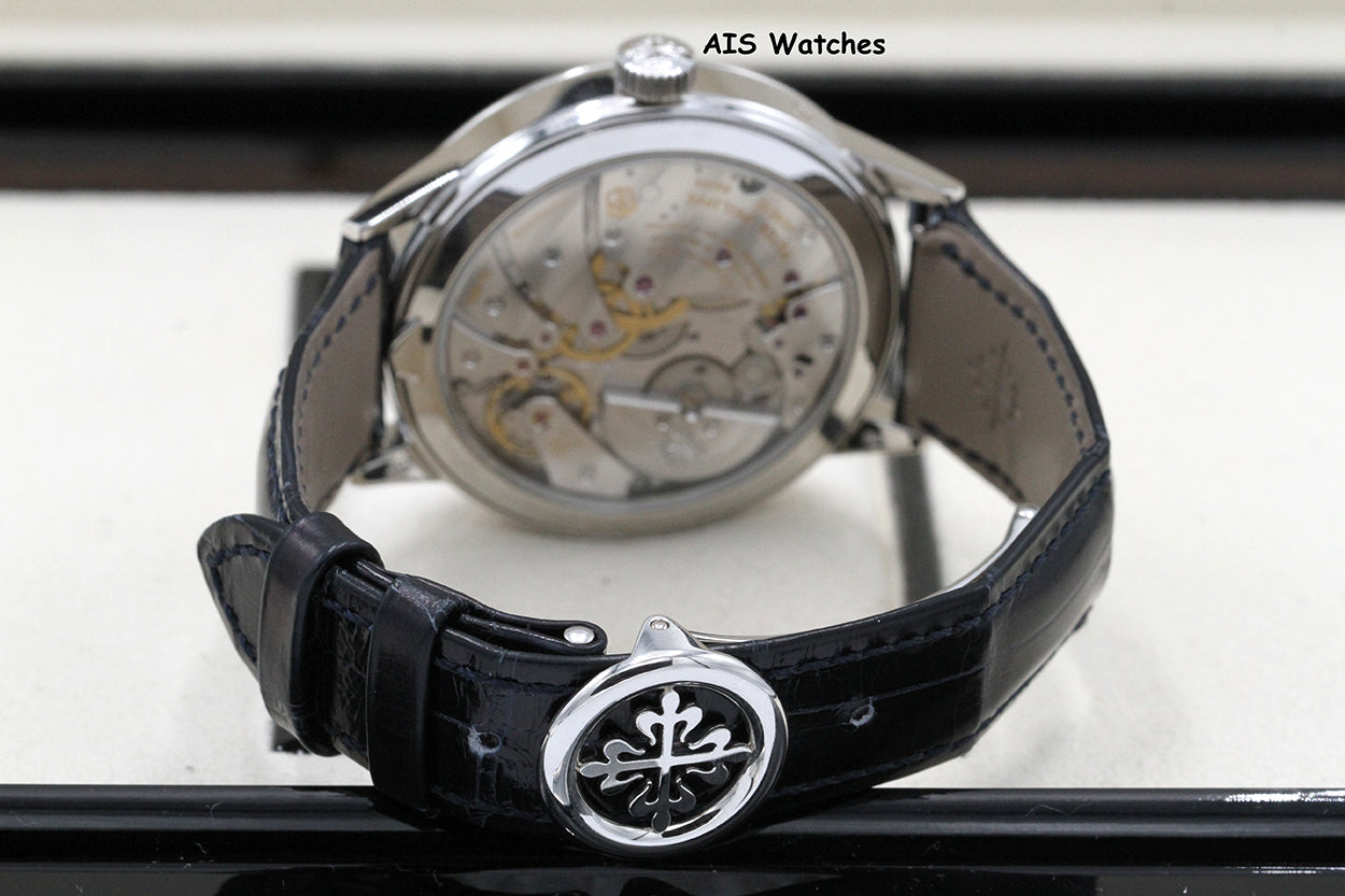 Patek Philippe Perpetual Calendar 5236P Platinum Blue Dial Box & Papers