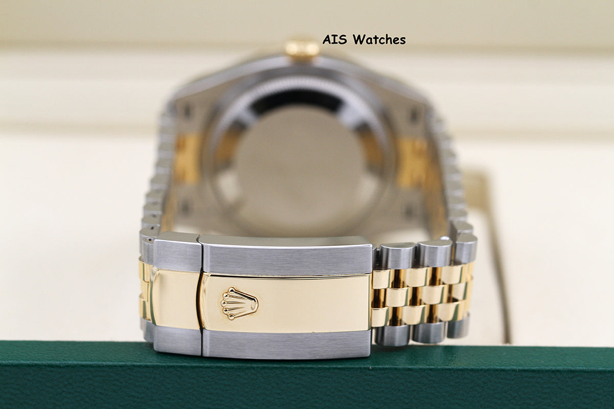 BNIB Rolex 126233 DateJust 36MM 18K YG/SS Champagne Diamond Dial Jubilee Bracelet B&P