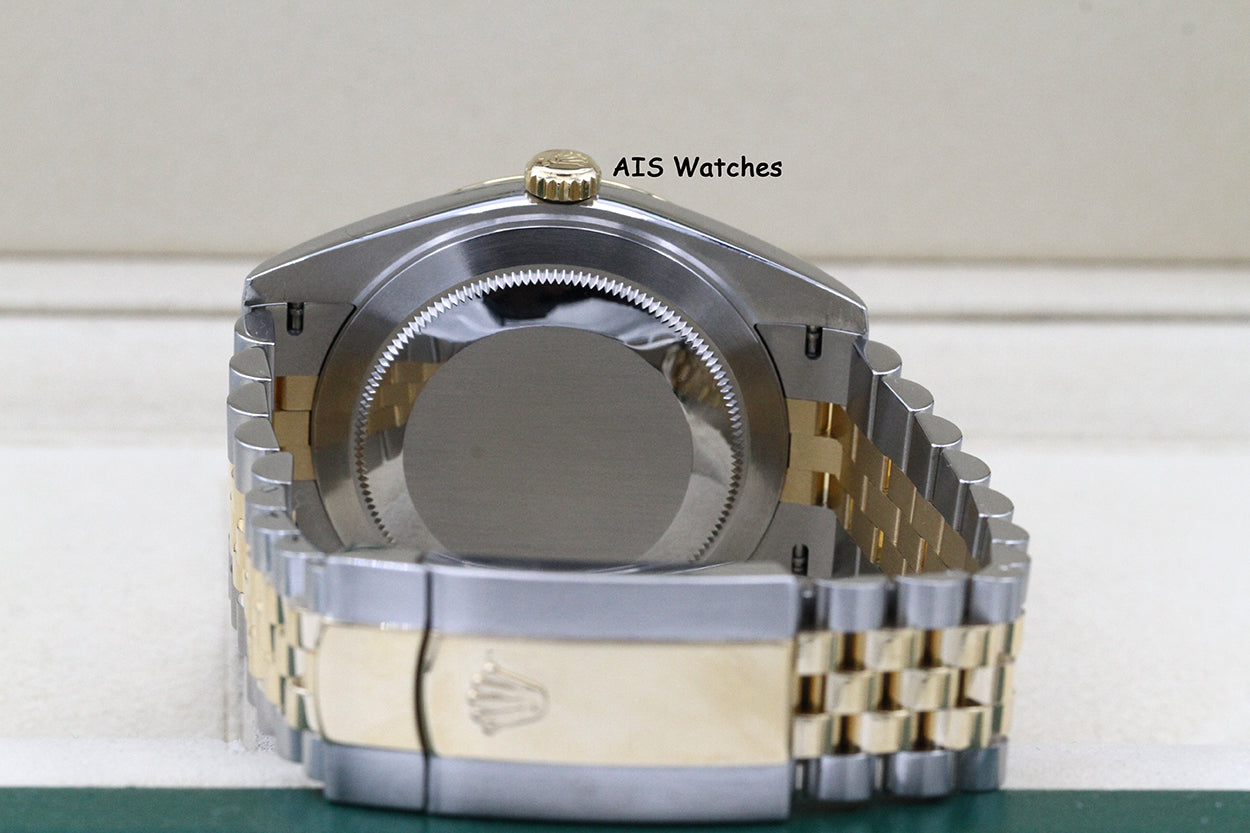 Rolex 126333 DateJust 41MM 18K YG/SS White Stick Dial Jubilee 2020 B&P