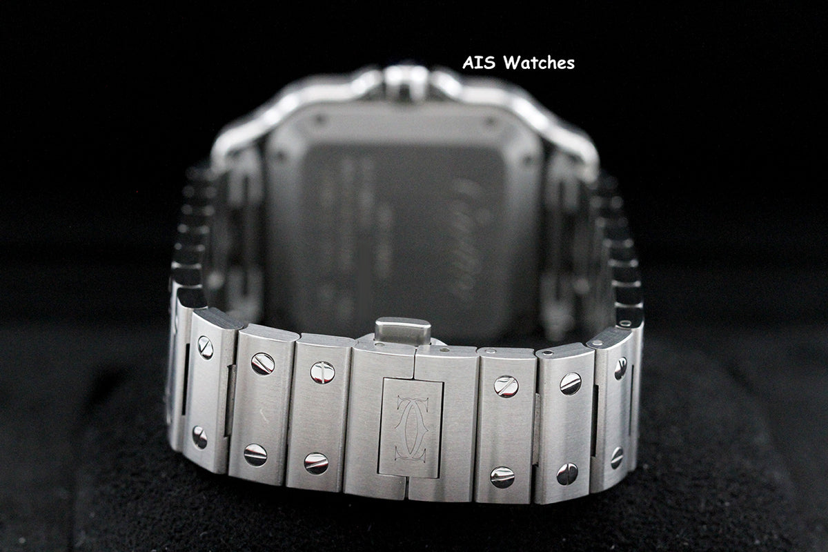 Cartier Santos De Cartier Medium Steel WSSA0029 Silver Dial 35.1MM Box & Papers