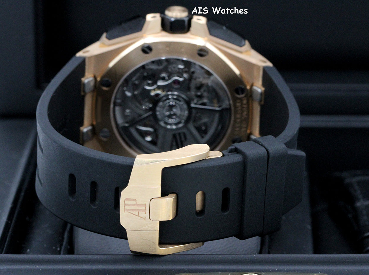 Audemars Piguet 26420RO.OO.A002CA.01 Royal Oak Offshore Rose Gold 43MM Black BP