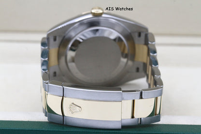 Rolex 126333 DateJust 41MM 18K YG/SS Slate Roman Wimbeldon Dial Oyster B&P