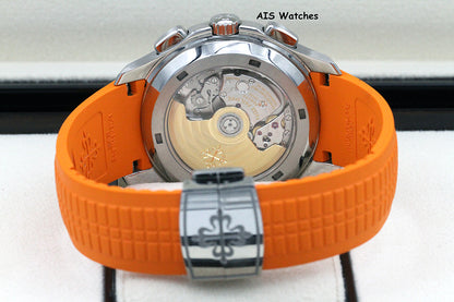 Patek Philippe 5968A Aquanaut Chronograph SS 42.2MM Orange Strap B&P