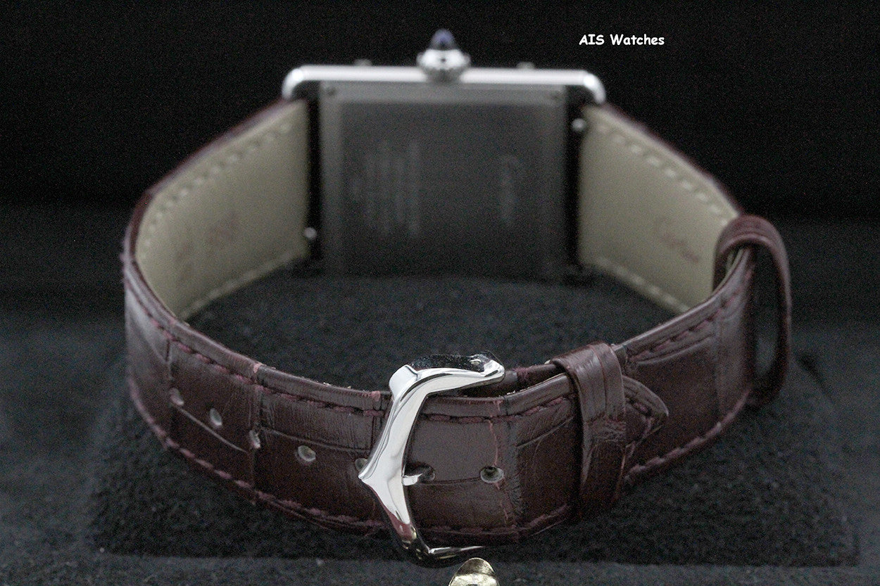 Cartier Must de Cartier WSTA0054 Red Dial 33.7MM x 25MM Box & Papers