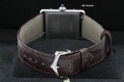 Cartier Must de Cartier WSTA0054 Red Dial 33.7MM x 25MM Box & Papers
