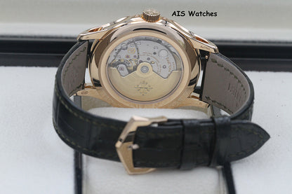 BNIB Patek Philippe Annual Calendar 5205R Rose Gold Green Dial Box & Papers