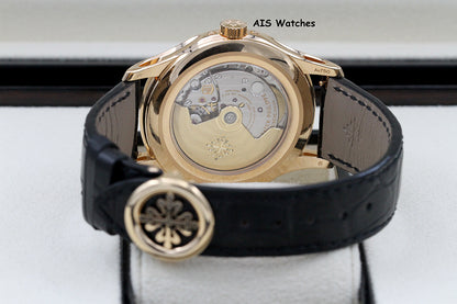 Patek Philippe Annual Calendar 5205R Rose Gold Black Dial Box & Papers