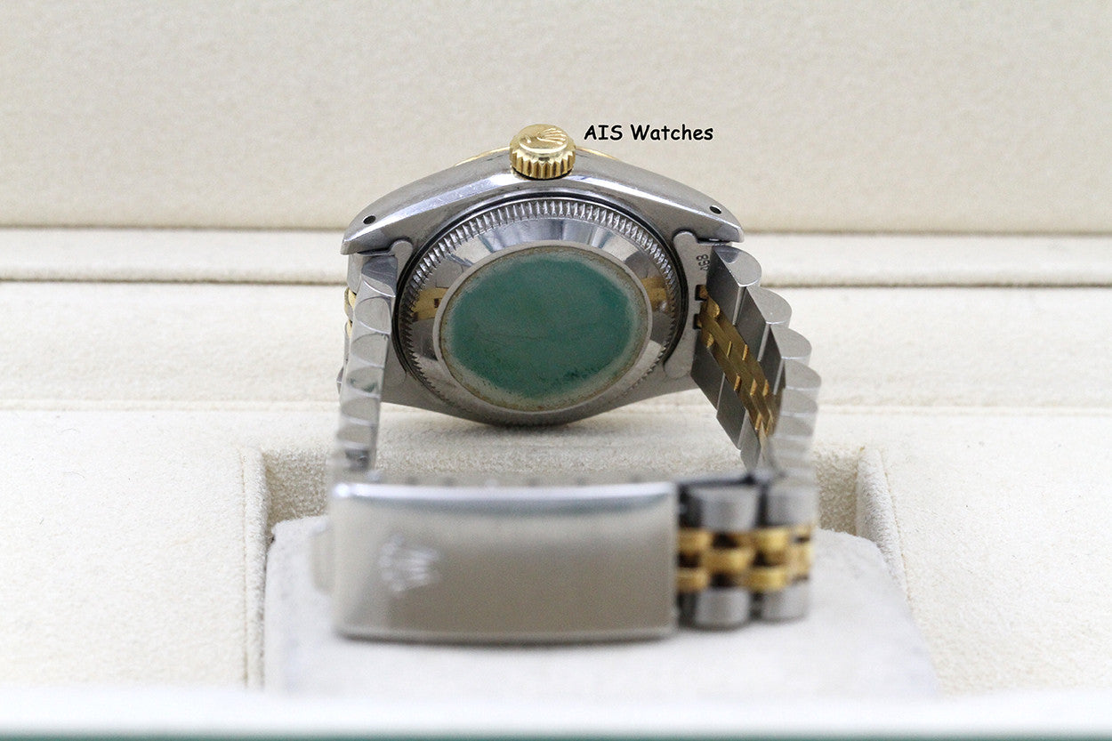 Rolex Ladies Two-Tone DateJust 69173 White Computer Dial 26MM R Serial - 1988 with Papers