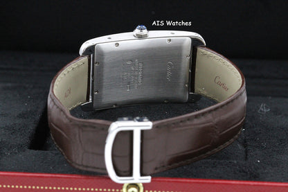 Cartier Tank Americaine W2603256 18K WG Automatic Silver Dial B&P