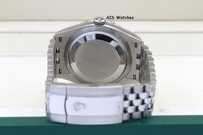 Rolex Datejust 36MM 126284RBR Diamond Bezel Jubilee Palm Green Dial B&P