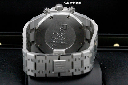 BNIB Audemars Piguet 26715ST Royal Oak Chronograph Blue Dial 38MM Box & Papers