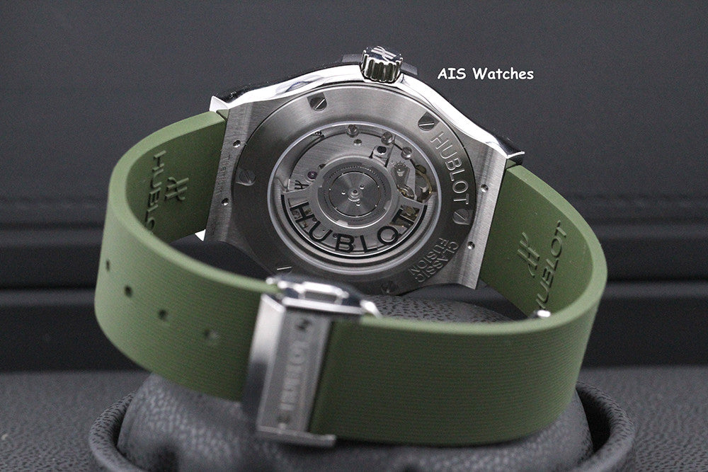 BNIB Hublot Classic Fusion Titanium 565.NX.8970.RX Green Dial 38MM