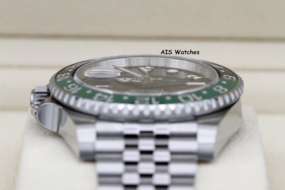 BNIB Rolex GMT Master II 126720VTNR Sprite Lefty Jubilee Black / Green BP