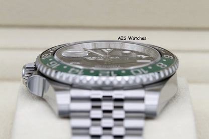 BNIB Rolex GMT Master II 126720VTNR Sprite Lefty Jubilee Black / Green BP