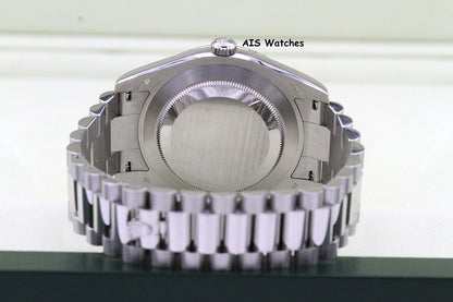 Rolex 218206 Platinum DayDate II 41MM DD2 Glacier Ice Blue Diamond Dial Box & Paper