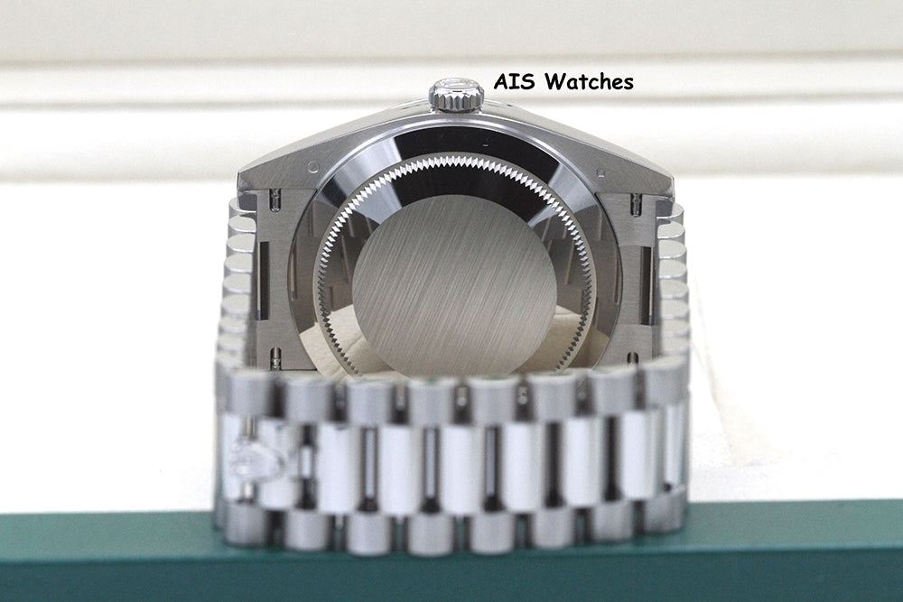 BNIB Rolex 228239 DayDate 40MM DD40 White Gold Blue Roman Dial