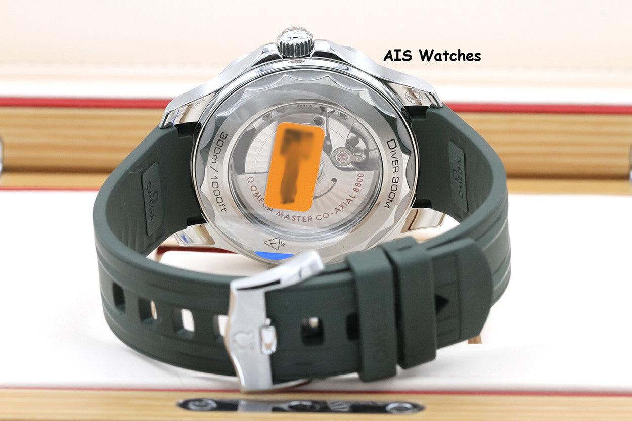 BNIB Omega Seamaster 300M 42MM Diver Green Wave Dial 210.32.42.20.10.001 Box & Papers
