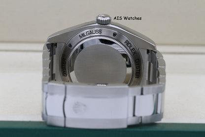 Rolex Milgauss 116400GV Black Dial / Green Crystal 2021 Box & Papers