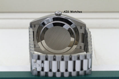 BNIB Rolex 228239 DayDate 40MM DD40 White Gold Black Stick Dial