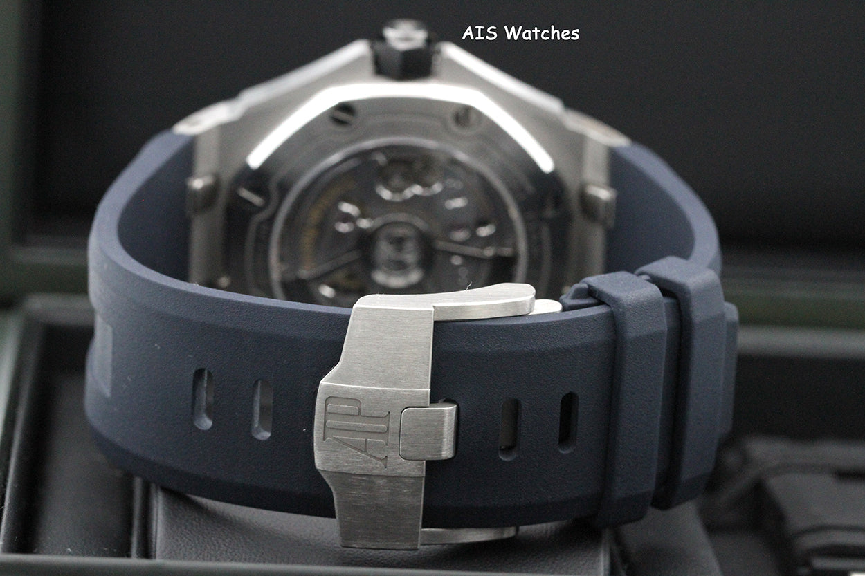 Audemars Piguet 15720ST Royal Oak Offshore Diver Blue Dial 42MM Box & Papers