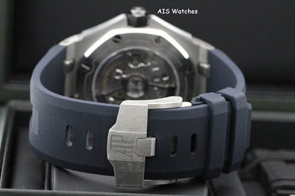 Audemars Piguet 15720ST Royal Oak Offshore Diver Blue Dial 42MM Box & Papers