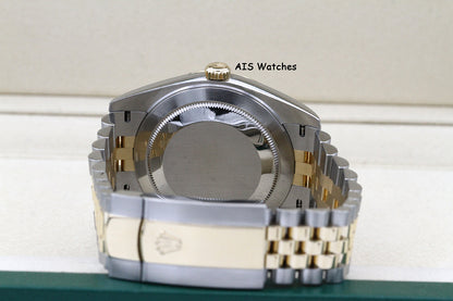 Rolex 126333 DateJust 41MM 18K YG/SS Champagne Stick Dial Jubilee Bracelet B&P