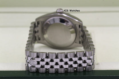 Rolex Ladies DateJust 178274 White Roman Dial 31MM Jubilee B&P