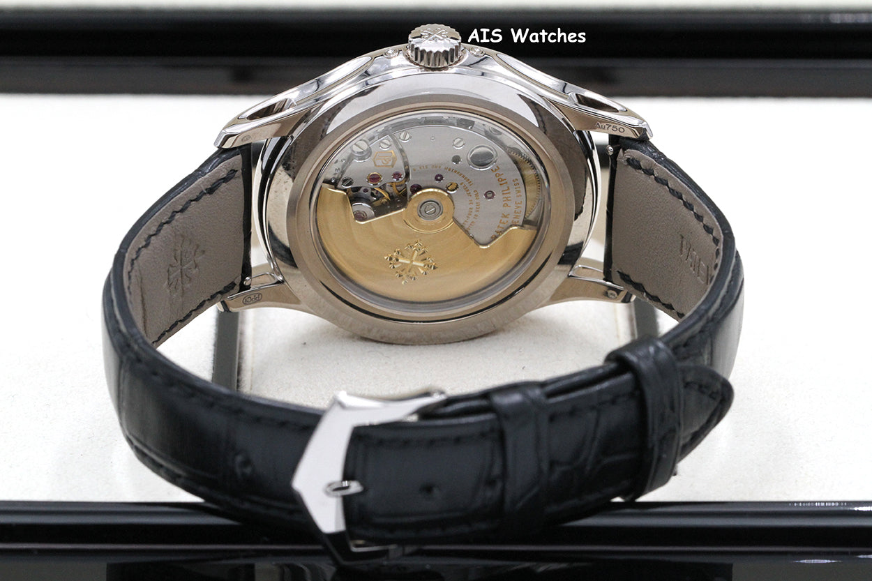 Patek Philippe Annual Calendar 5205G White Gold Blue Dial Box & Paper