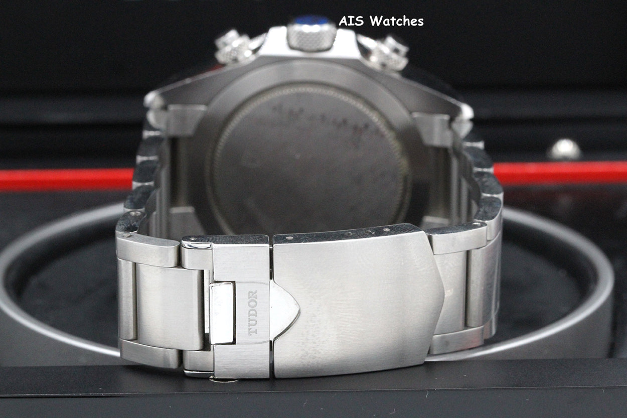 Tudor 70330B Heritage Chrono Blue Stainless Steel 42MM Box & Papers