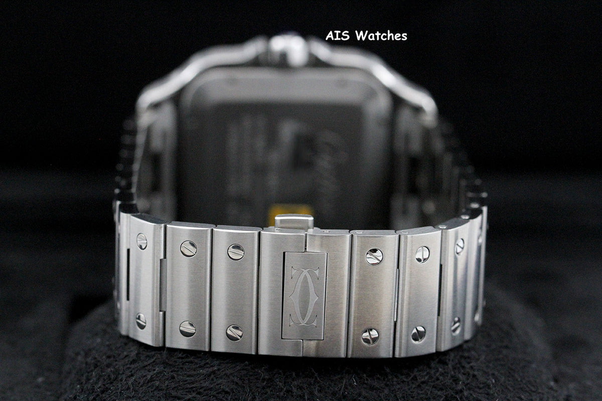 BNIB Cartier Santos De Cartier Large Steel WSSA0062 Green Dial 39.8MM B&P