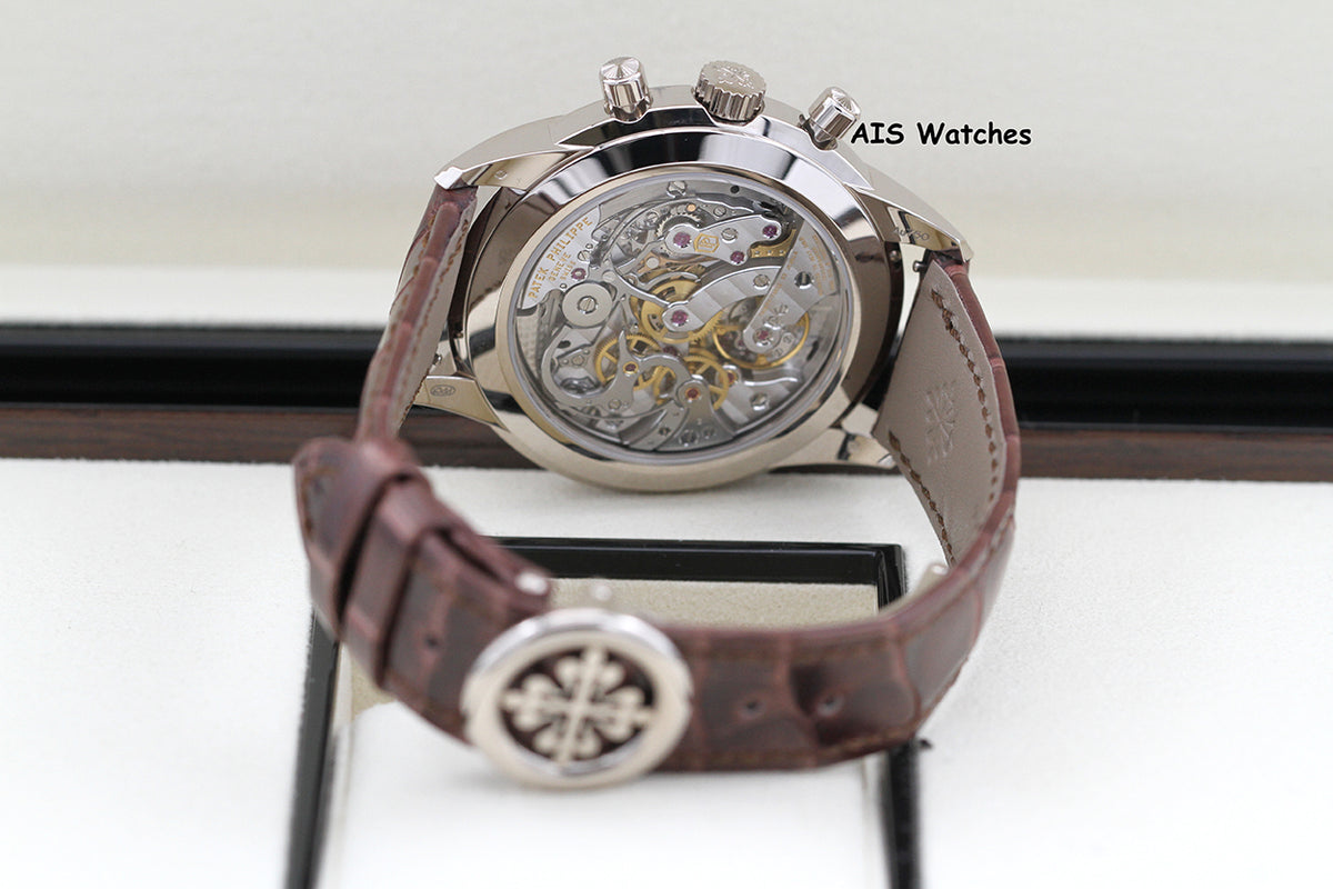 BNIB Patek Philippe Chronograph 5172G White Gold Salmon Dial Box & Papers