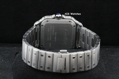 Cartier Santos De Cartier Medium Steel WSSA0029 White Dial 35.1MM Box & Papers