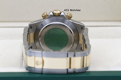 Rolex Daytona 116523 18K YG / SS White Dial F Serial