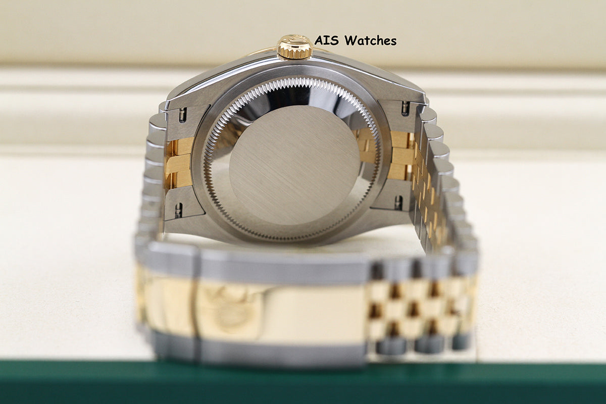 BNIB Rolex 126233 DateJust 36MM 18K YG/SS Champagne Stick Dial Jubilee Bracelet B&P