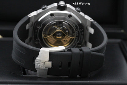 Audemars Piguet 26470ST Safari Royal Oak Offshore Chronograph 42MM Box & Papers