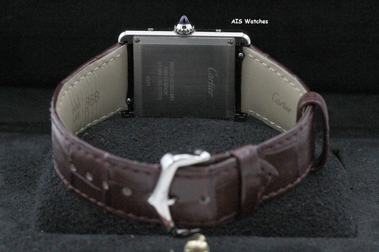 Cartier Must de Cartier WSTA0054 Red Dial 33.7MM x 25MM Box & Papers