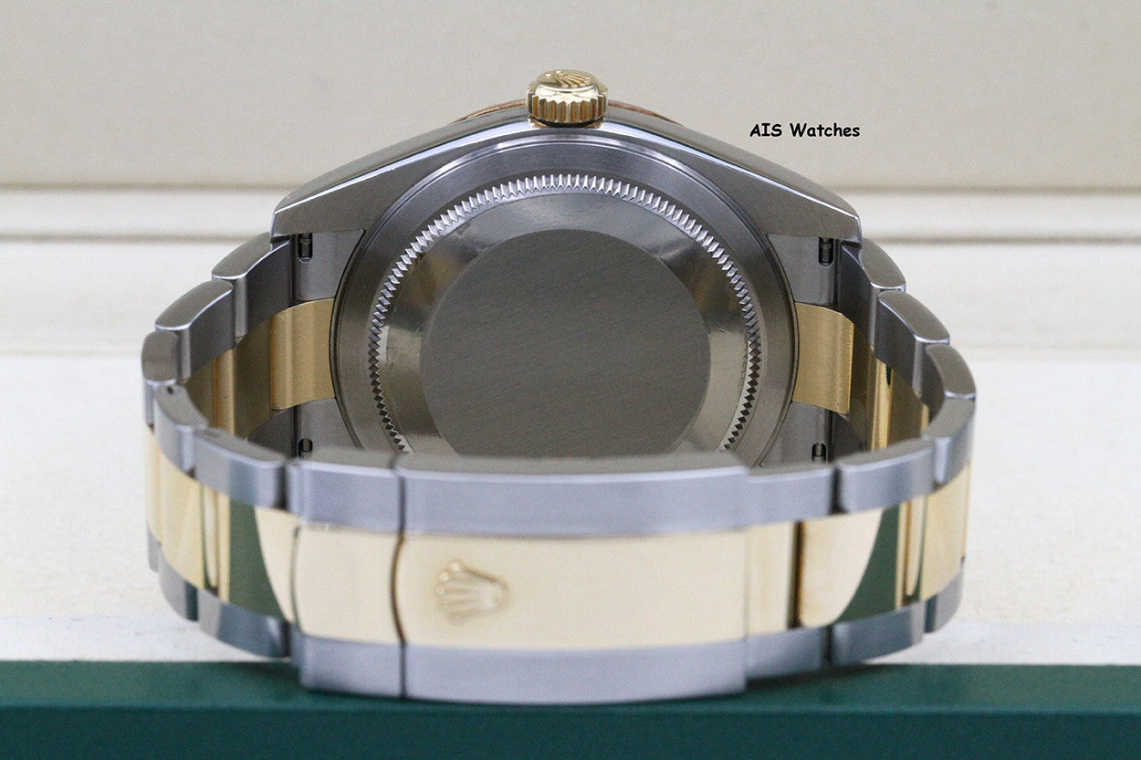 Rolex 326933 Sky-Dweller 18K Yellow Gold / SS Oyster Black Dial BP
