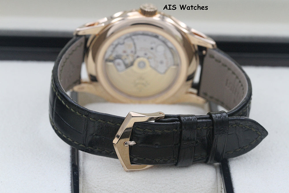 BNIB Patek Philippe Annual Calendar 5205R Rose Gold Green Dial Box & Papers