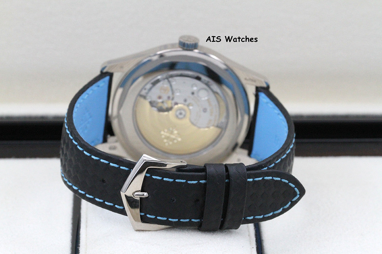 Patek Philippe 6007G-011 Calatrava White Gold Black / Sky Blue 40MM Box & Papers
