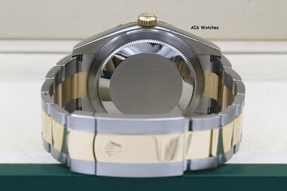Rolex 326933 Sky-Dweller 18K Yellow Gold / SS Oyster White Dial BP