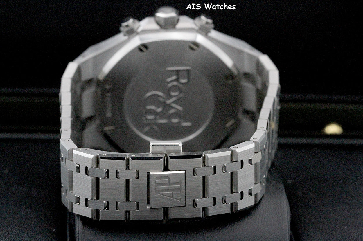 BNIB Audemars Piguet 26715ST Royal Oak Chronograph Blue Dial 38MM Box & Papers