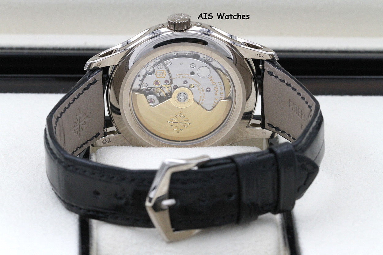 Patek Philippe Annual Calendar 5205G White Gold Blue Dial Box & Paper