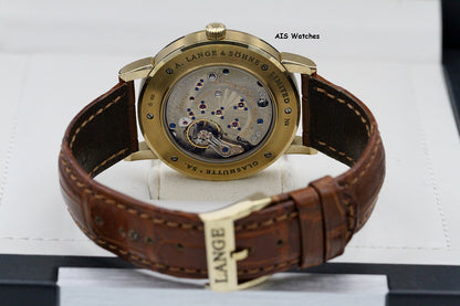 A. Lange & Sohne 1815 Moonphase F.A. Lange Homage 212.050 18K Gold 37.40MM Box & Papers