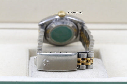 Rolex Ladies Two-Tone DateJust 69173 White Computer Dial 26MM R Serial - 1988 with Papers