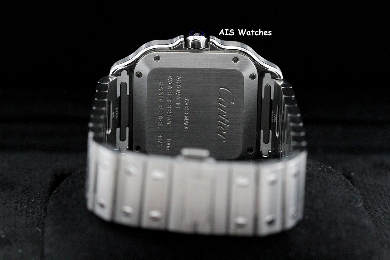 Cartier Santos De Cartier Medium Steel WSSA0029 Silver Dial 35.1MM Box & Papers